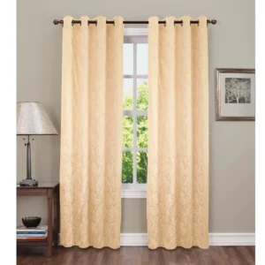 Cream velvet foil curtains for windows and doors, premium fabric, elegant and durable – perfect for any home decor.