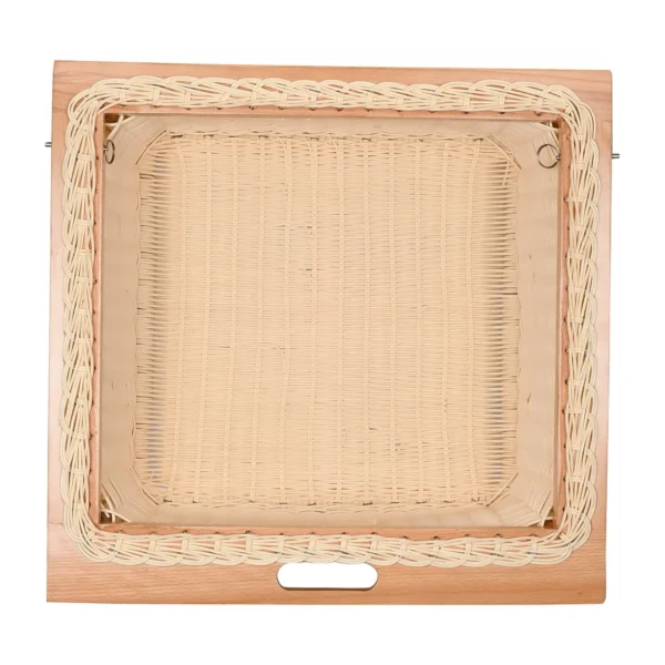 PVC wicker basket for modular kitchen, designed for 600 mm cabinet, 22-inch size.